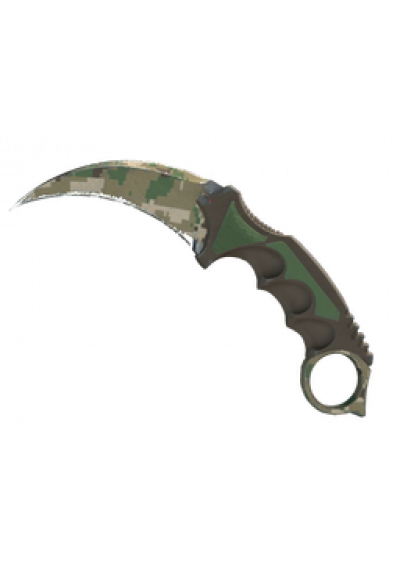 Karambit (★) | Camuflagem Digital – Floresta (Testada em Campo 0.15)